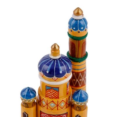 Alternate image for Hand-Painted Traditional Pine and Birch Wood Minarets Dushanbe Minarets