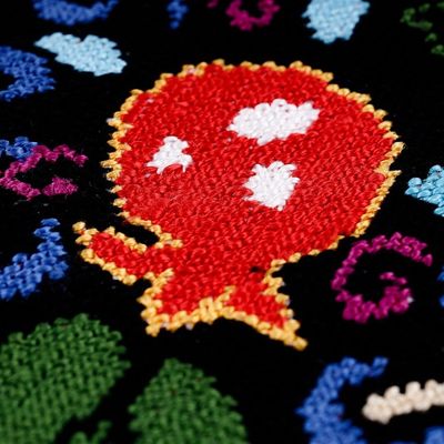 Alternate image for Pomegranate-Themed Iroki Embroidered Sling in Vibrant Hues Sweet Season