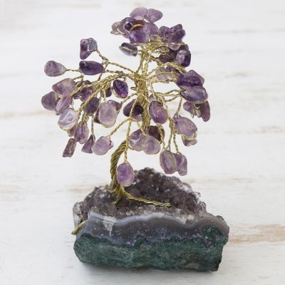 Alternate image for Amethyst Gemstone Tree Sculpture from Brazil Little Tree