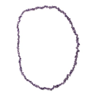 Alternate image for Artisan Crafted Amethyst Fair Trade Necklace Light of Wisdom
