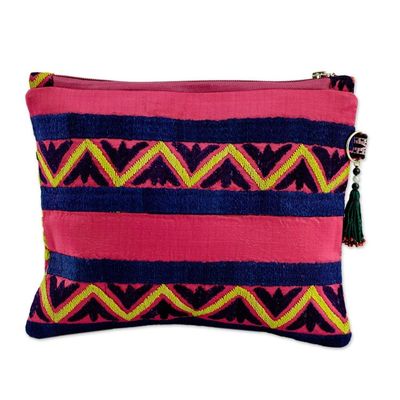 Alternate image for Upcycled Travel Bag with Hand-Embroidered Uzbek Motifs Chic Traditions