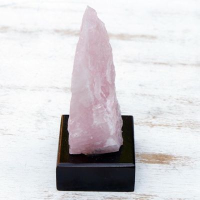 Alternate image for Rose Quartz Geode Sculpture from Brazil Rosy Allure