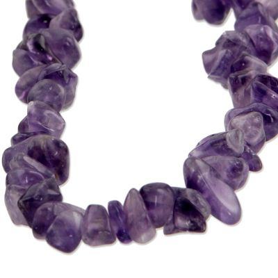 Alternate image for Artisan Crafted Amethyst Fair Trade Necklace Light of Wisdom