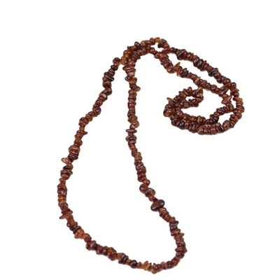 Alternate image for Long Garnet Beaded Necklace from Brazil Fiery Infatuation