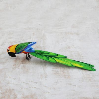 Alternate image for Carving Large Red Headed Macaw