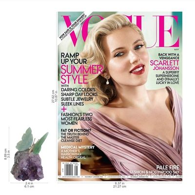 Alternate image for Quartz and Amethyst Butterfly Gemstone Sculpture from Brazil Verdant Wings