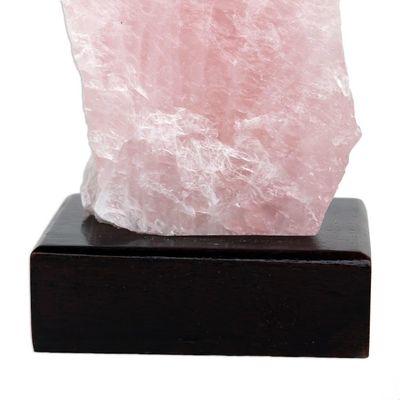 Alternate image for Rose Quartz Geode Sculpture from Brazil Rosy Allure