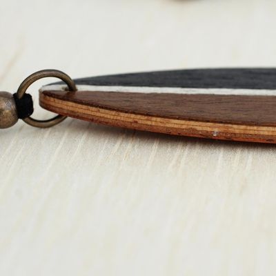 Alternate image for Mens Brown Wood Pendant Necklace form Brazil Surfers Spirit