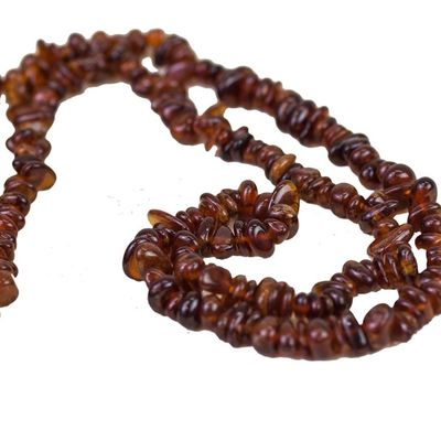 Alternate image for Long Garnet Beaded Necklace from Brazil Fiery Infatuation
