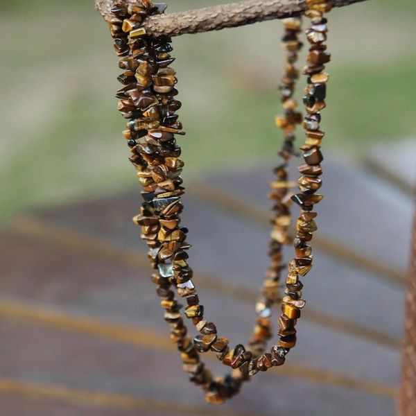 Alternate image for Artisan Crafted Brazilian Tigers Eye Beaded Long Necklace Wonders