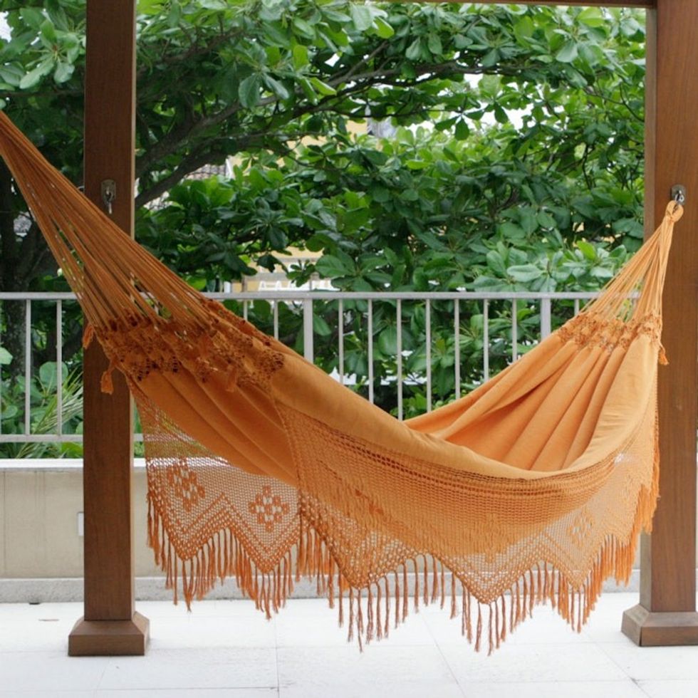 Cotton Hammock from Brazil Double 'Belem Sun'