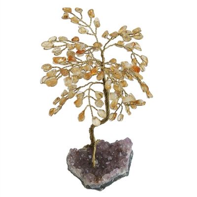 Alternate image for Handmade Citrine Gemstone Tree Crafted in Brazil Mystical Tree