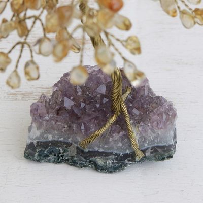 Alternate image for Handmade Citrine Gemstone Tree Crafted in Brazil Mystical Tree