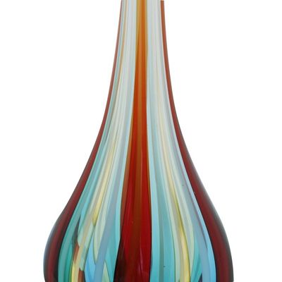 Alternate image for Murano Inspired Handblown Brazilian Teardrop Art Glass Vase Circus