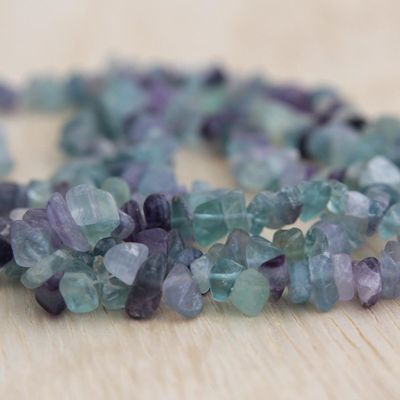 Alternate image for Artisan Crafted Beaded Fluorite Necklace from Brazil Jewelry Blue-Green Infatuation