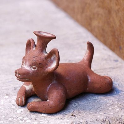 Alternate image for Ceramic sculpture Xoloitzcuintli Companion