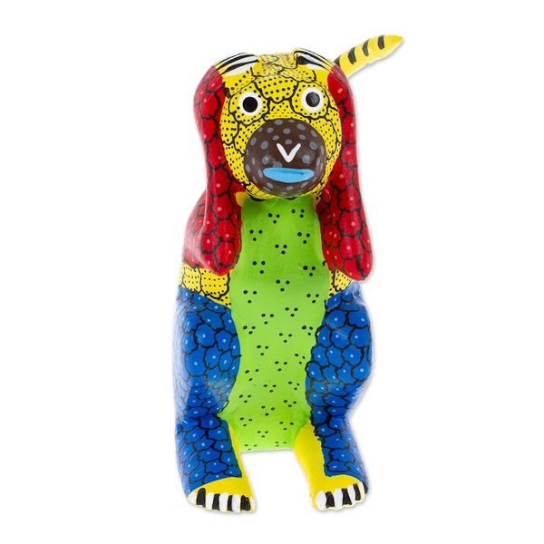 Alternate image for Wood Monkey Alebrije Figurine Carved and Painted by Hand Excited Monkey