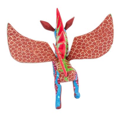 Alternate image for Handmade Pegasus Alebrije Statuette Psychedelic Pegasus