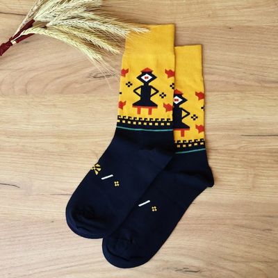 Alternate image for Cotton Blend Socks Featuring Traditional Armenian Themes Armenian Heritage