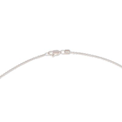Alternate image for Bubble-Themed Sterling Silver Y Choker Necklace from Mexico Bubble Shine