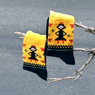 Alternate image for Cotton Blend Socks Featuring Traditional Armenian Themes Armenian Heritage