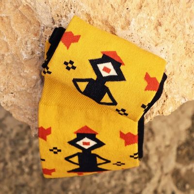 Alternate image for Cotton Blend Socks Featuring Traditional Armenian Themes Armenian Heritage
