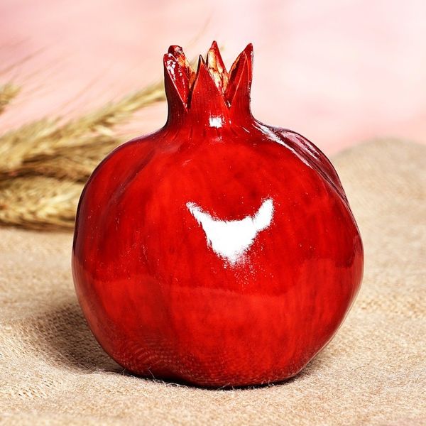 Alternate image for Hand-Carved Pomegranate Linden Tree Wood Figurine Large Passion Icon