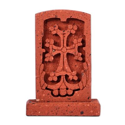 Alternate image for Cross-Themed Tuff Stone Khachkar Stela Sculpture Sanahins Khachkar