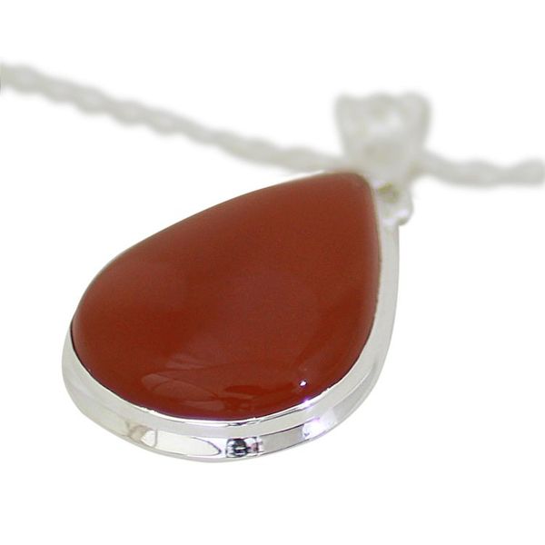 Alternate image for Carnelian Drop of Sunshine Pendant on a 925 Silver Necklace Drop of Sunshine