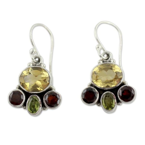Alternate image for Gemstones in Sterling Silver Earrings Cosmic Harmony