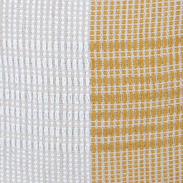 Alternate image for Amber and Ivory Cotton Cushion Covers Pair Delhi Sophistication in Honey
