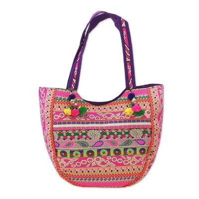 Alternate image for Polyester Floral Paisley Tote Handbag from India Paisley Glamour