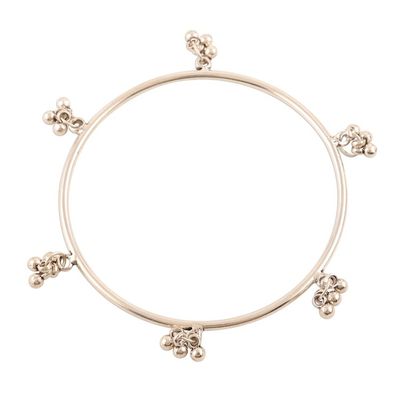 Alternate image for Sterling Silver Bangle Bracelet with Tiny Bells Ghungru Bliss
