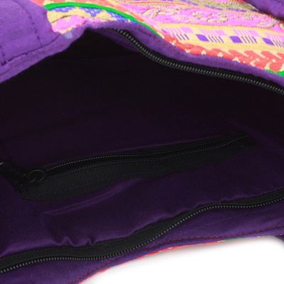 Alternate image for Polyester Floral Paisley Tote Handbag from India Paisley Glamour