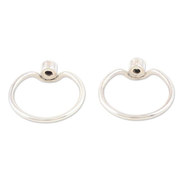 Alternate image for Set of Two Sterling Silver Single Stone Rings with Gemstones Positive Magic