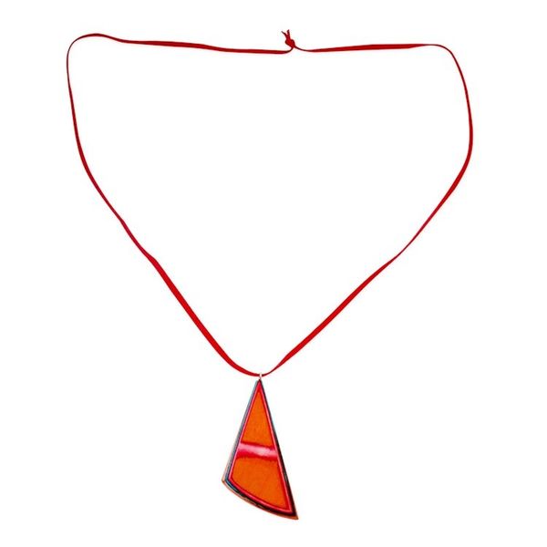 Alternate image for Wood and Leather Necklace Handcrafted Modern Jewelry  Modernity