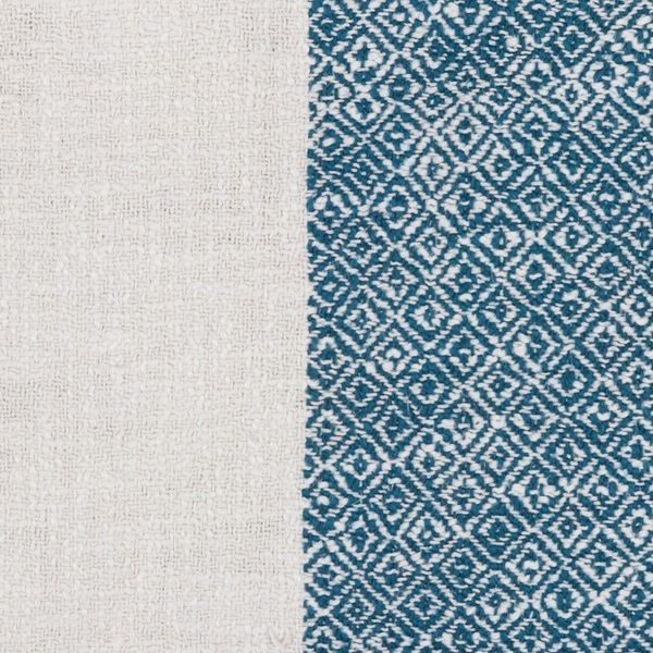 Alternate image for Fringed Cotton Throw Blanket from India Diamond Elegance in Teal