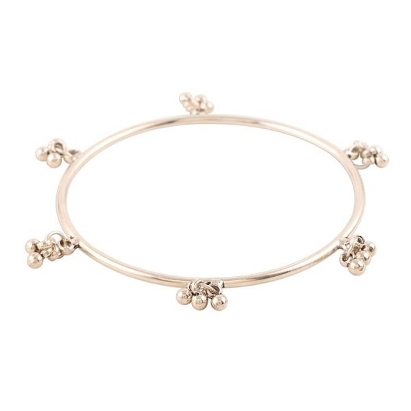 Alternate image for Sterling Silver Bangle Bracelet with Tiny Bells Ghungru Bliss