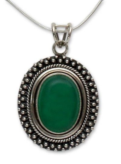 Alternate image for Sterling silver pendant necklace Sariska Forest