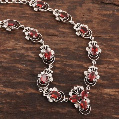 Alternate image for Garnet necklace Dazzling Dew