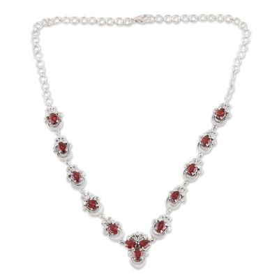 Alternate image for Garnet necklace Dazzling Dew