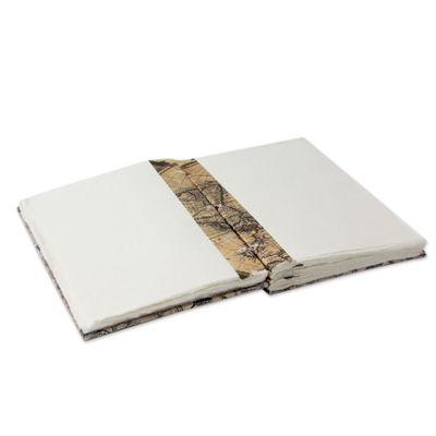 Alternate image for Artisan Crafted Journal with 60 Pages Blank Handmade Paper Vintage Bike Journeys