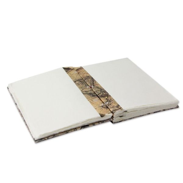 Alternate image for Artisan Crafted Journal with 60 Pages Blank Handmade Paper Vintage Bike Journeys