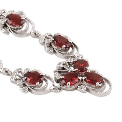 Alternate image for Garnet necklace Dazzling Dew