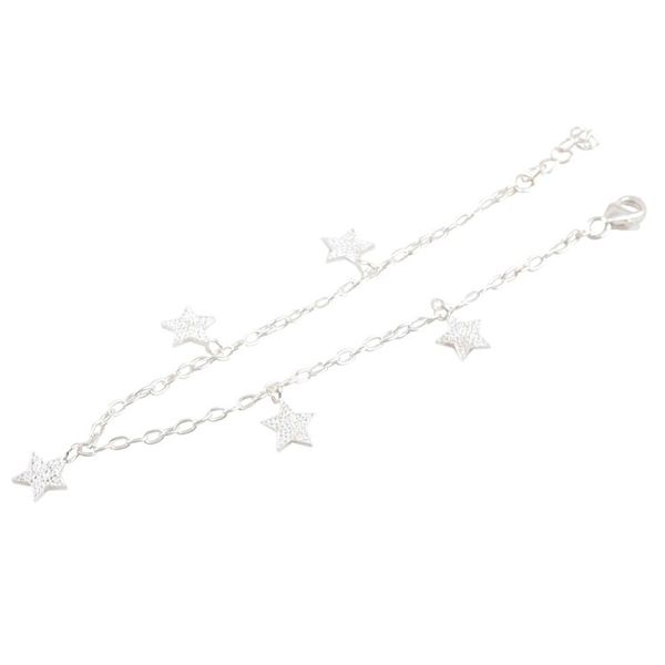 Alternate image for Hand Crafted Sterling Silver Charm Bracelet from India Dancing Stars