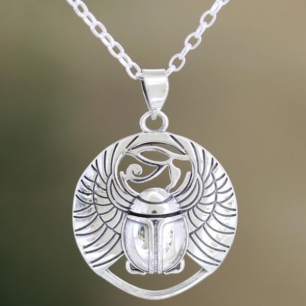 Alternate image for Hand Made Sterling Silver Pendant Necklace Take Flight