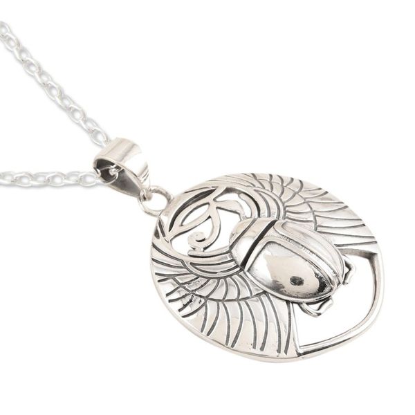 Alternate image for Hand Made Sterling Silver Pendant Necklace Take Flight