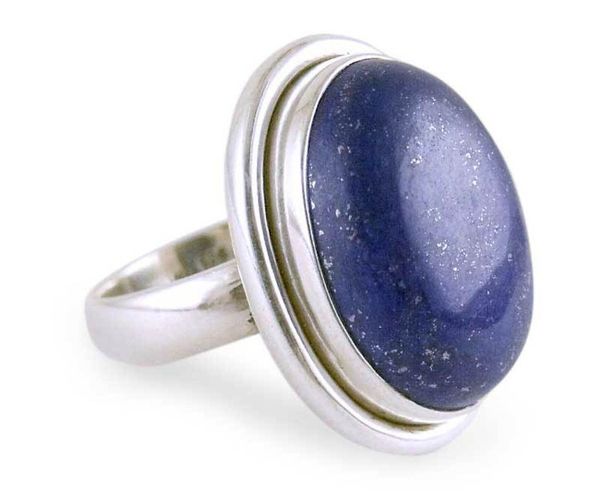 Alternate image for Lapis Lazuli Cocktail Ring in Sterling Silver Jewelry Universe