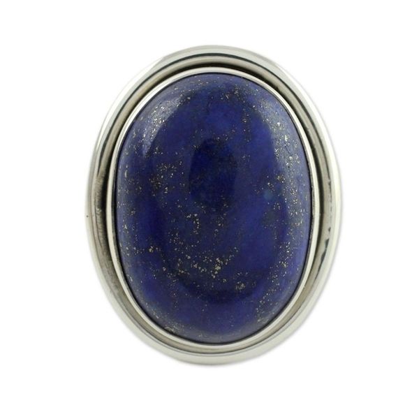 Alternate image for Lapis Lazuli Cocktail Ring in Sterling Silver Jewelry Universe