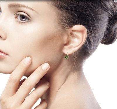 Alternate image for Womens Peridot Jewelry from India Lime Droplet